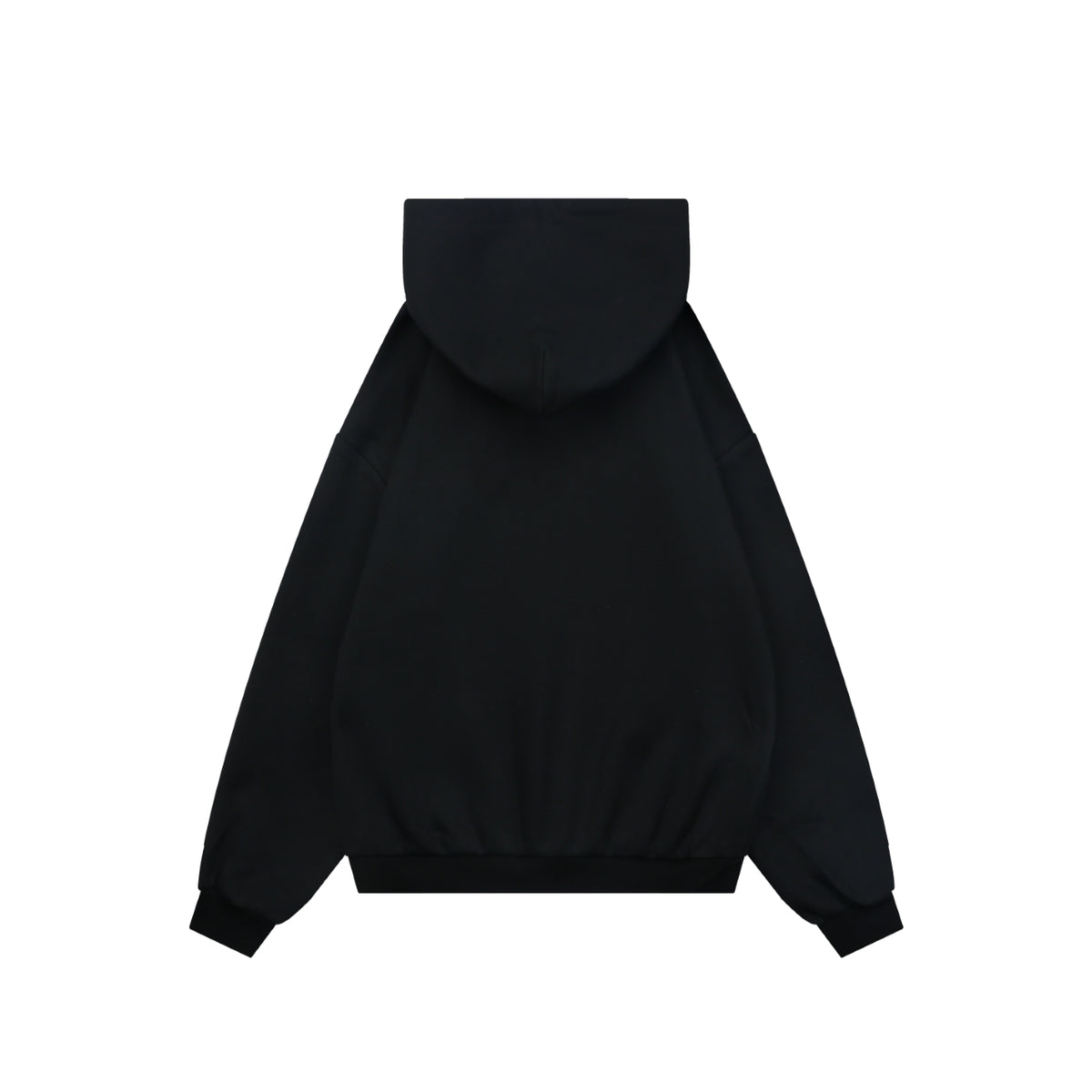 Gucci Small Logo Text Print Zip-Up Hoodie Black