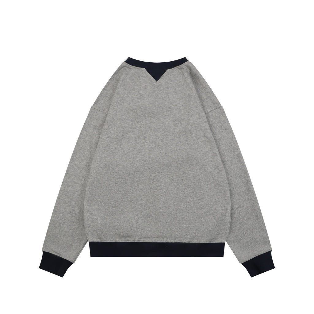 Dior Colorblock Dio Small Logo Crewneck Sweatshirt Grey