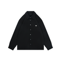 Prada Triangle Logo Pocket Long Sleeve Shirt Black