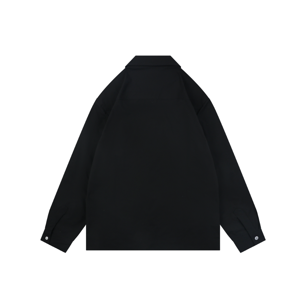 Prada Triangle Logo Pocket Long Sleeve Shirt Black