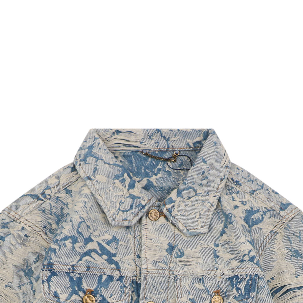 Louis Vuitton Foam Texture All-Over Print Denim Jacket