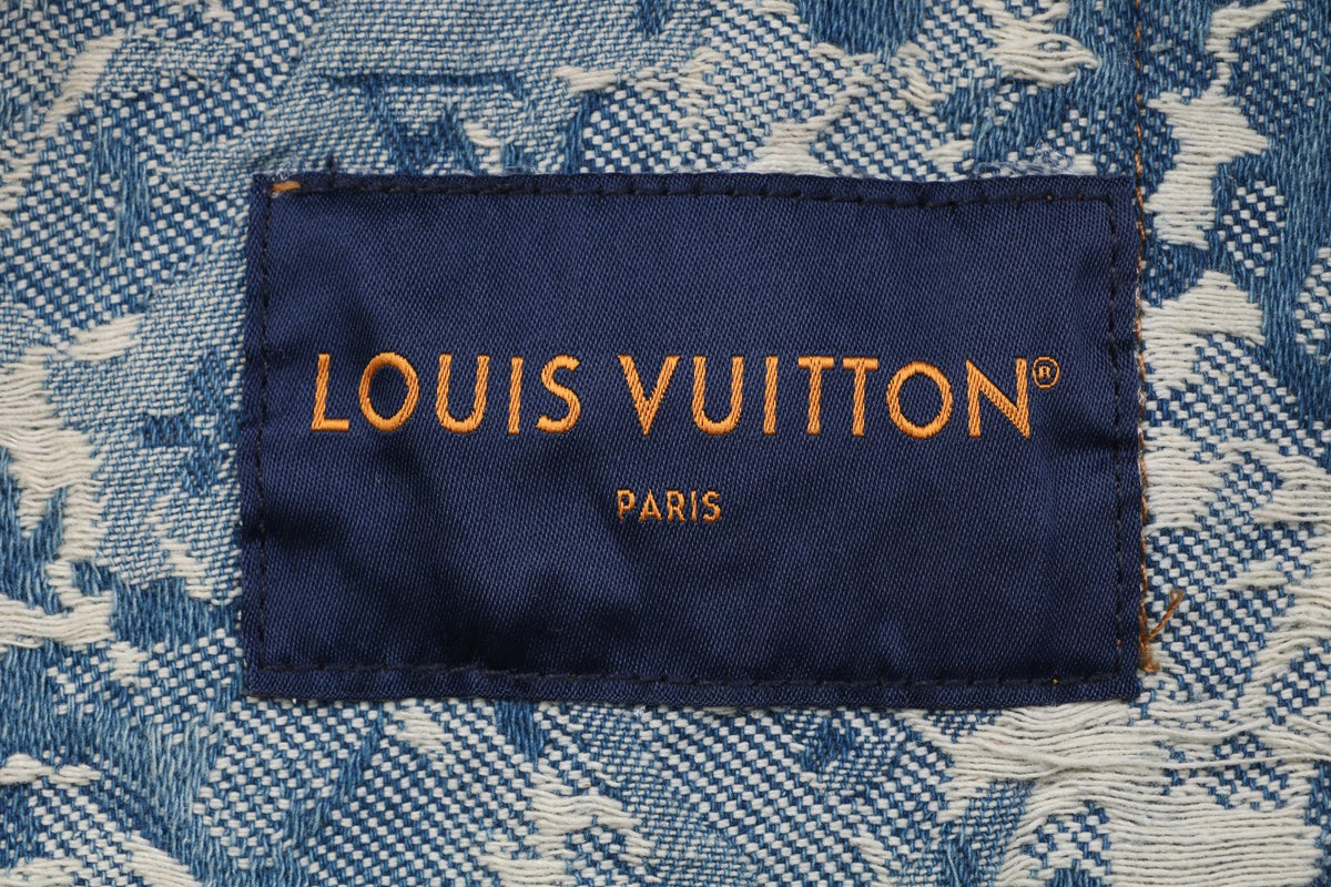Louis Vuitton Foam Texture All-Over Print Denim Jacket