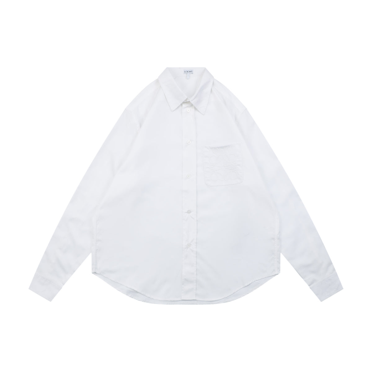 Loewe Tonal Anagram Jacquard Long Sleeve Oversized Shirt