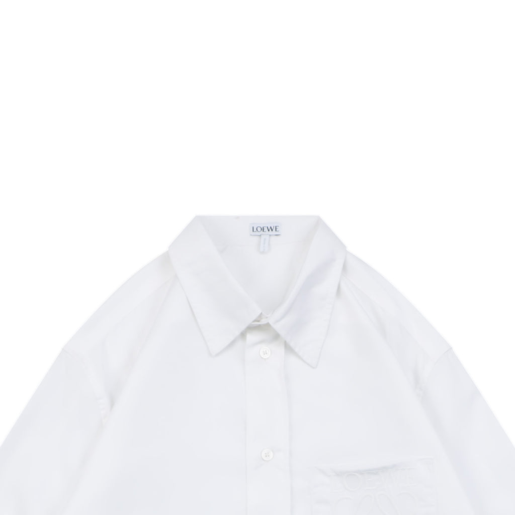 Loewe Tonal Anagram Jacquard Long Sleeve Oversized Shirt