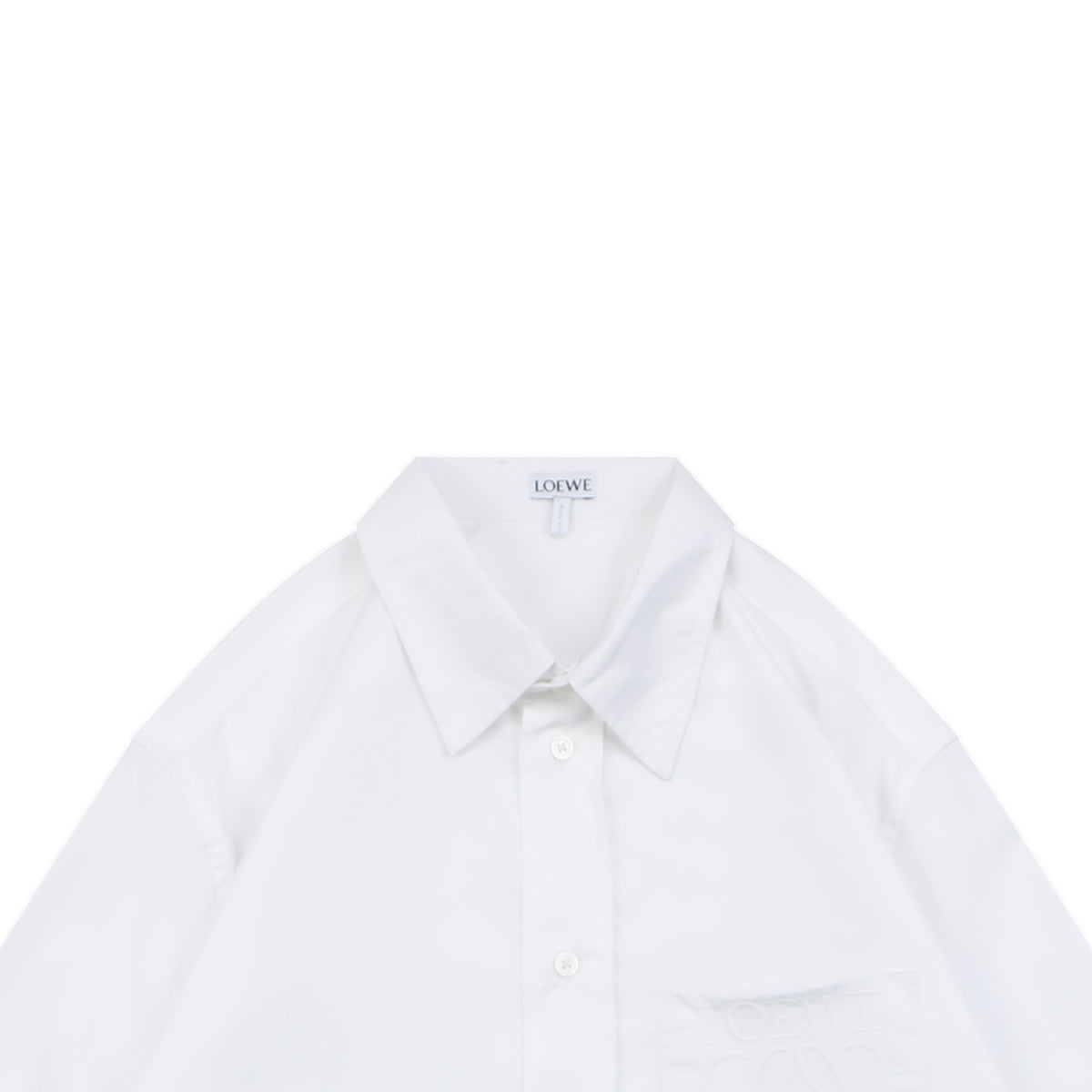 Loewe Tonal Anagram Jacquard Long Sleeve Oversized Shirt