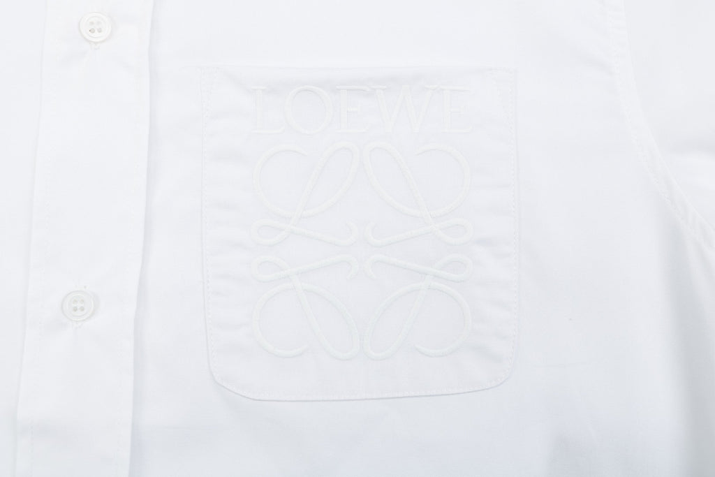 Loewe Tonal Anagram Jacquard Long Sleeve Oversized Shirt