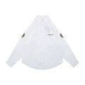 Balenciaga Double Lion Badge Long Sleeve Oversized Shirt