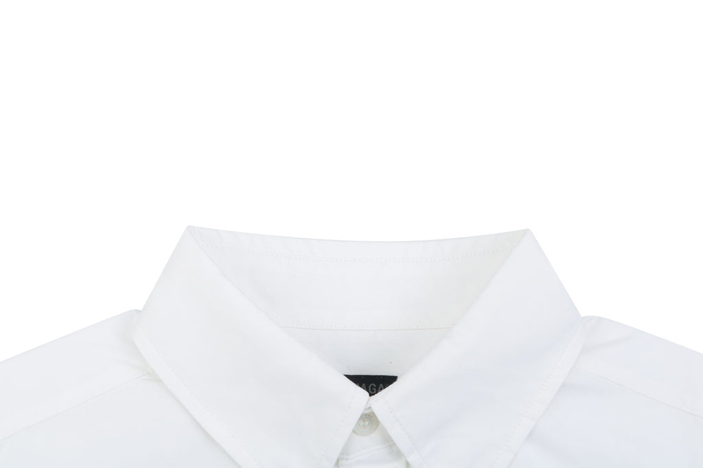 Balenciaga Double Lion Badge Long Sleeve Oversized Shirt
