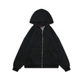 Gucci Tonal G Letter Patch Embroidered Zip-Up Oversized Hoodie