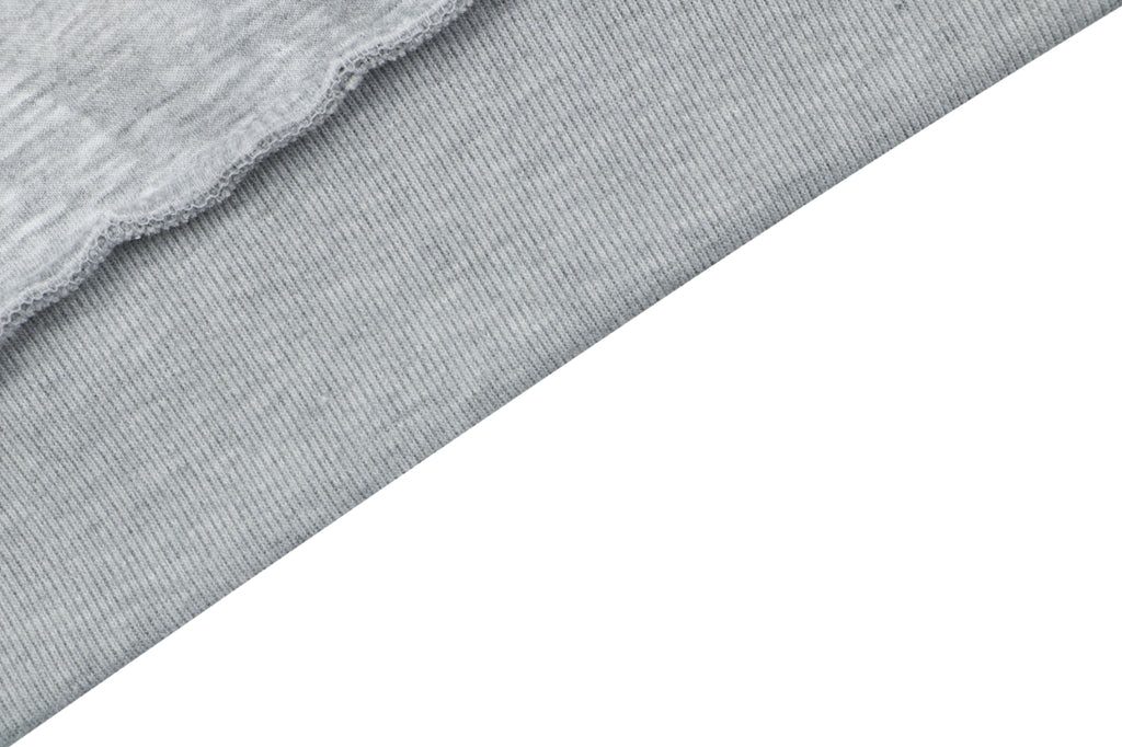 Gucci Tonal G Letter Patch Embroidered Zip-Up Oversized Hoodie — Grey