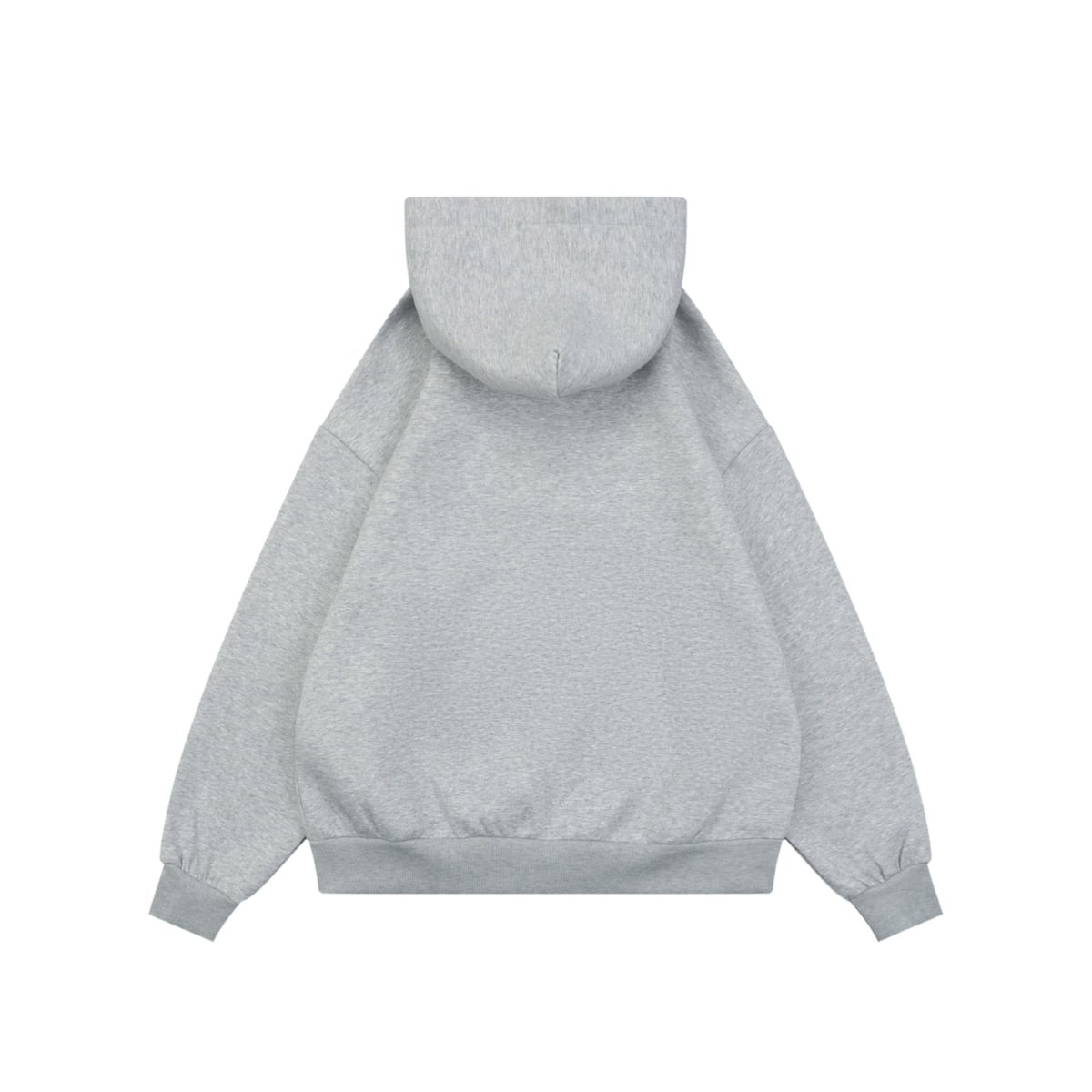 Gucci Tonal G Letter Patch Embroidered Zip-Up Oversized Hoodie — Grey