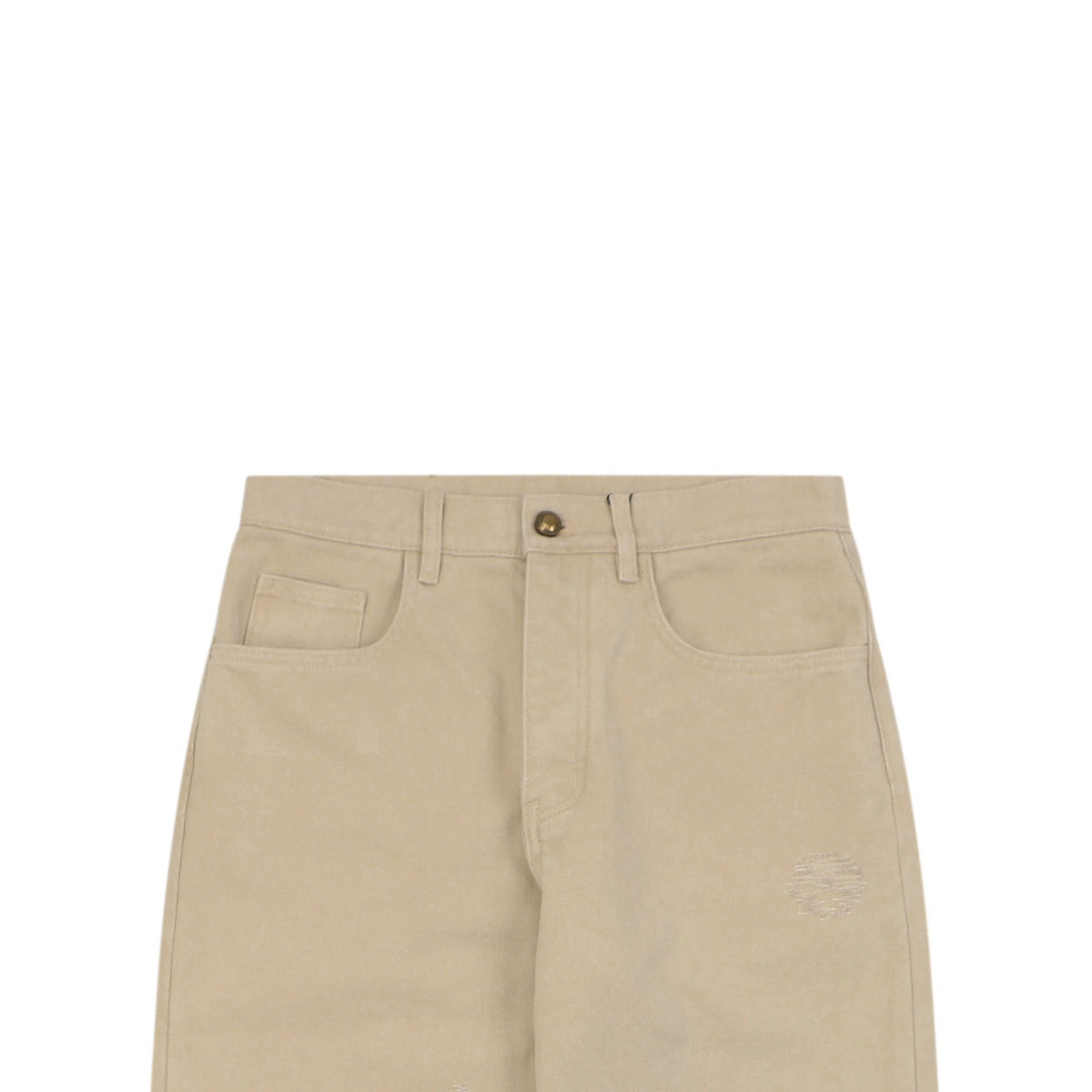 Louis Vuitton Hand-Painted Monogram Stitch Embroidered Straight-Leg Denim Trousers