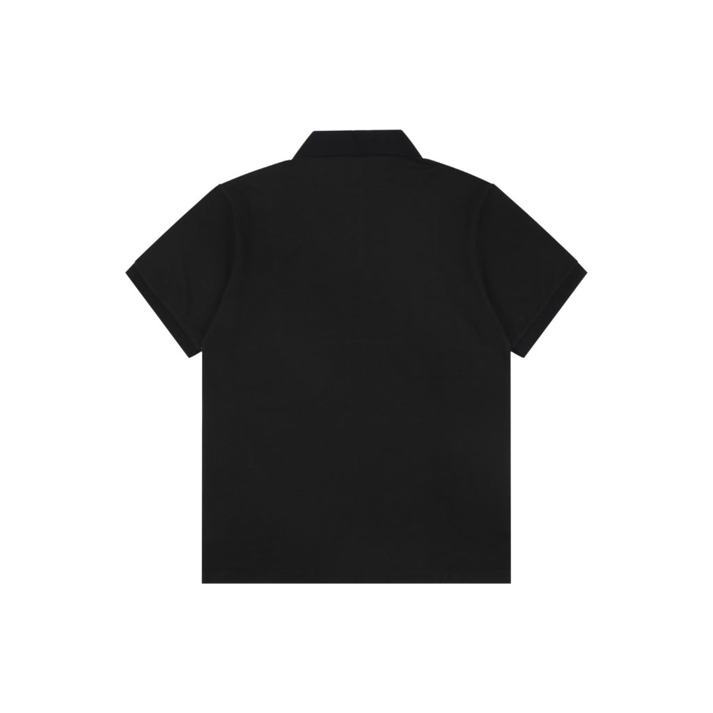 Prada Gold Triangle Logo Piqué Short Sleeve Polo Shirt
