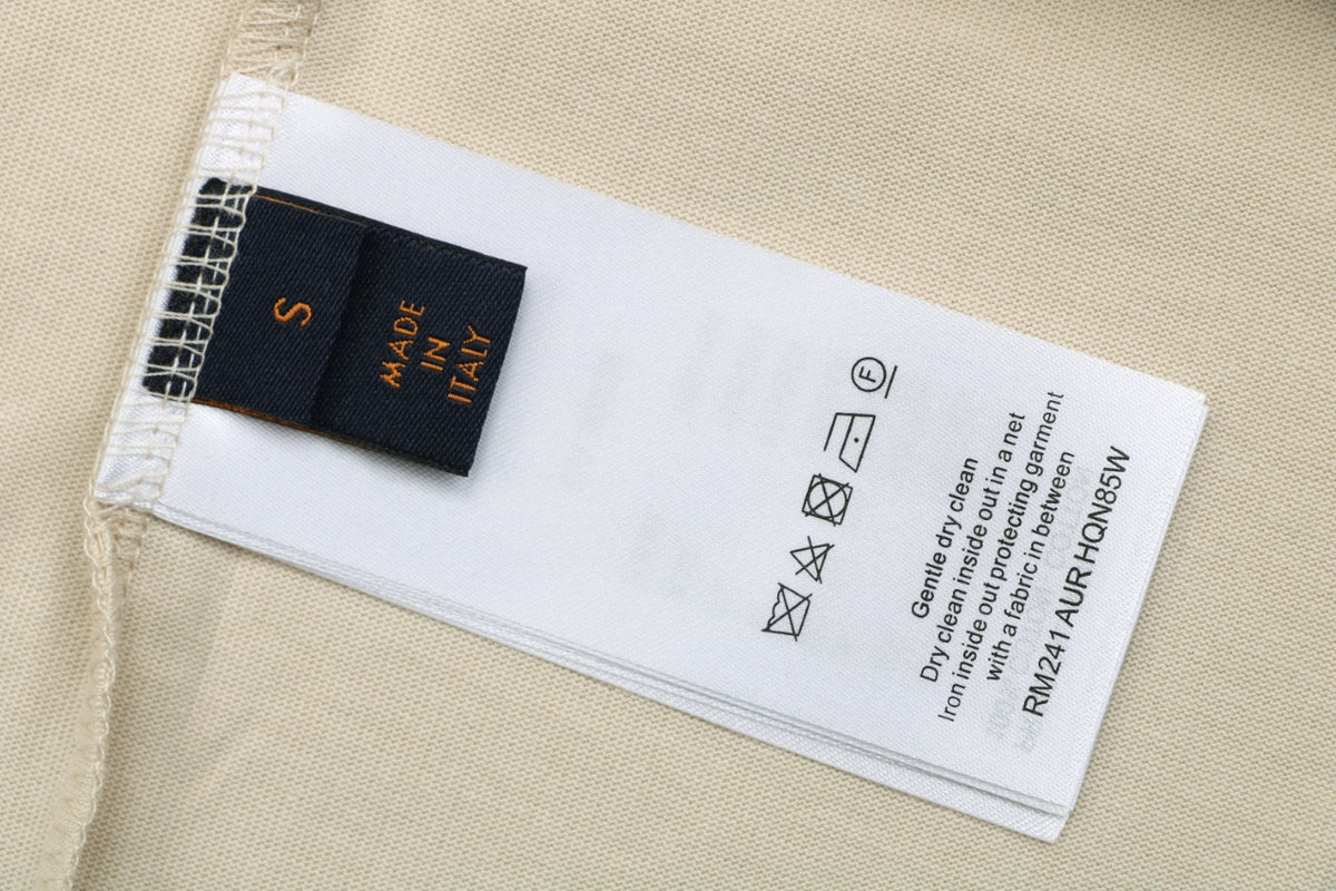 Louis Vuitton L.V.M. Wordmark Leather Patch Label Oversized Short Sleeve Tee