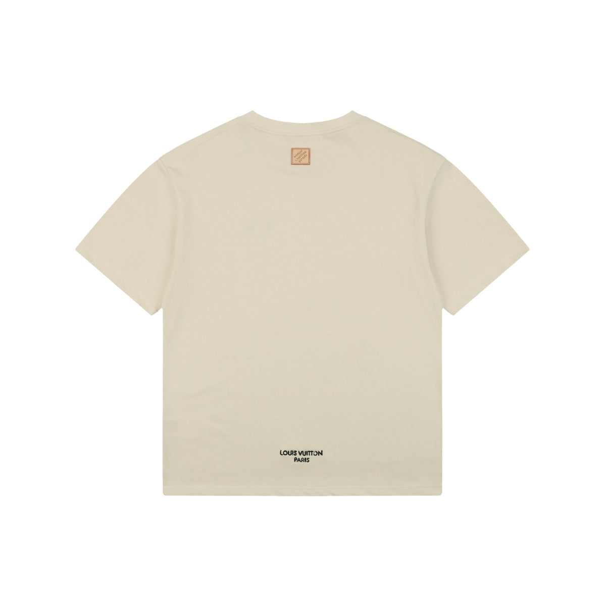 Louis Vuitton L.V.M. Wordmark Leather Patch Label Oversized Short Sleeve Tee