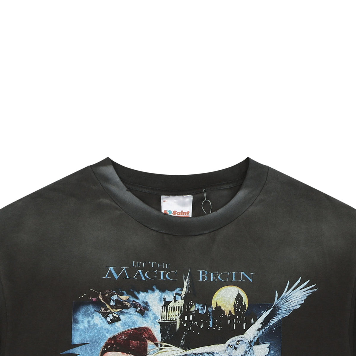 Saint Michael Harry Potter & The Sorcerer's Stone Movie Poster Print Oversized Short Sleeve Tee
