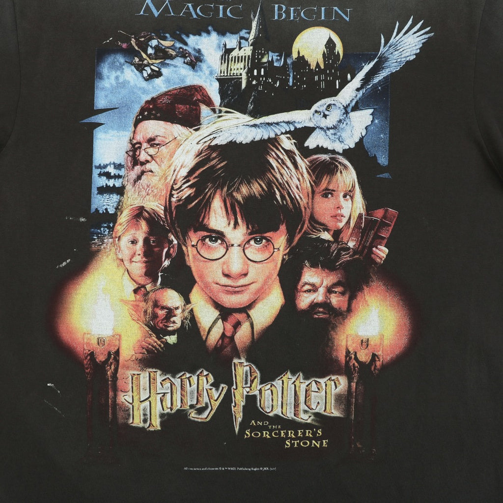 Saint Michael Harry Potter & The Sorcerer's Stone Movie Poster Print Oversized Short Sleeve Tee