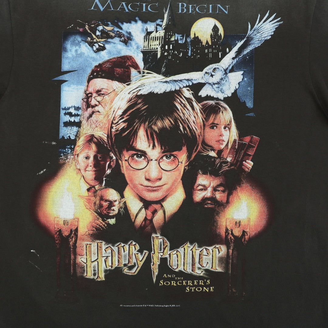 Saint Michael Harry Potter & The Sorcerer's Stone Movie Poster Print Oversized Short Sleeve Tee