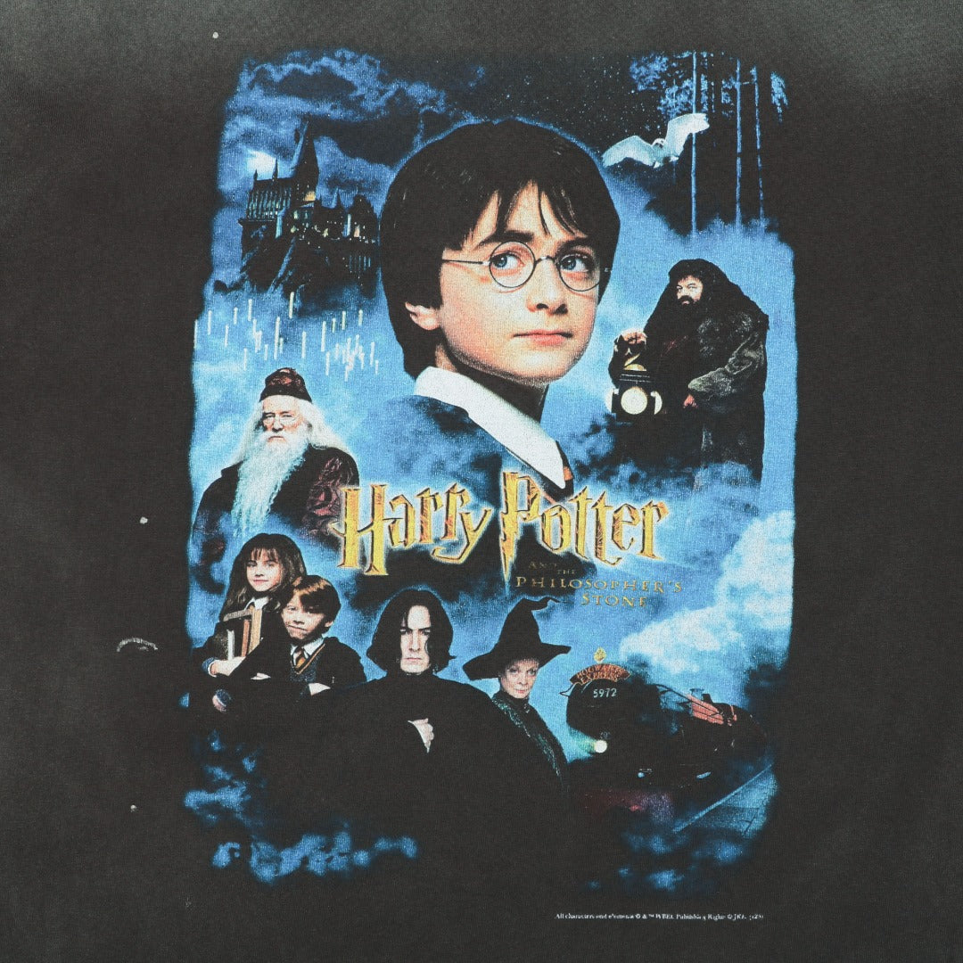 Saint Michael Harry Potter Hogwarts Castle & Hedwig Double-Sided Print Oversized Short Sleeve Tee