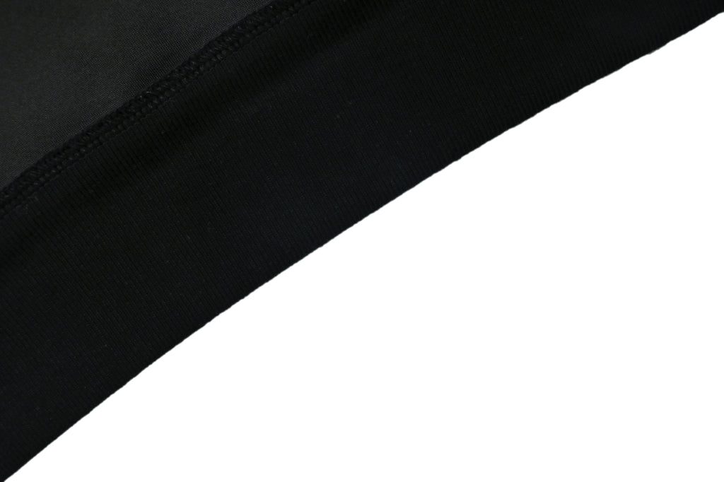 Prada Sleeve Zip Pocket Triangle Logo Crewneck Sweatshirt Black