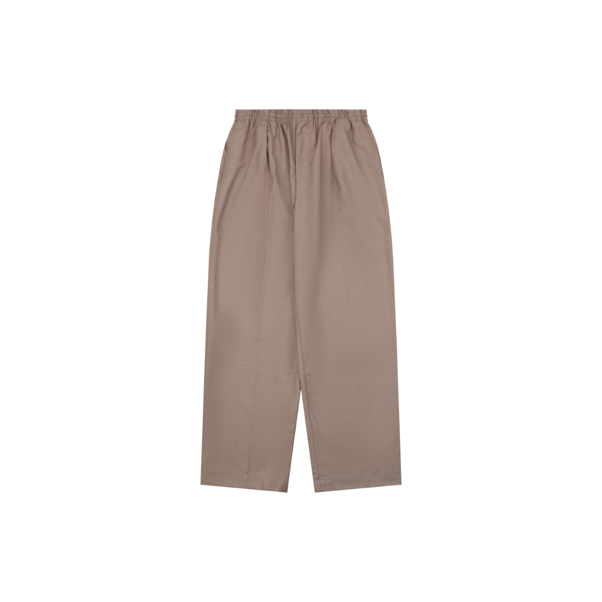Louis Vuitton Tonal Monogram Jacquard Wool Straight-Leg Trousers Taupe