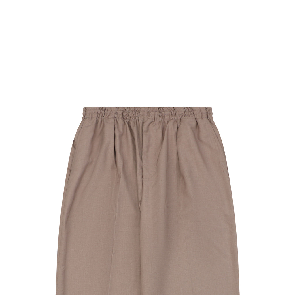 Louis Vuitton Tonal Monogram Jacquard Wool Straight-Leg Trousers Taupe