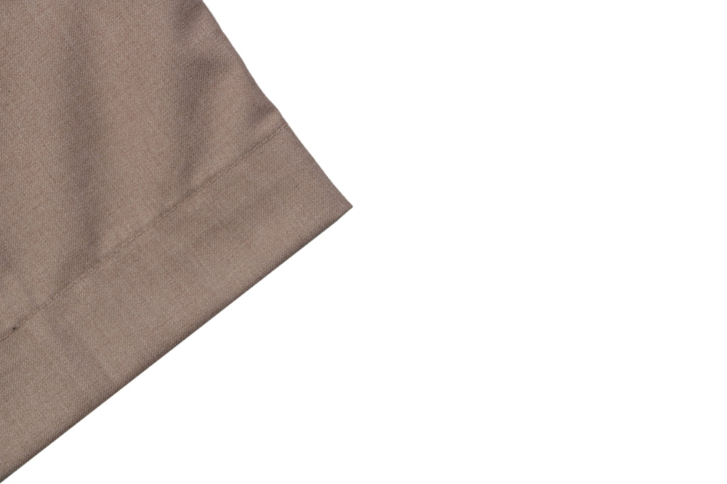 Louis Vuitton Tonal Monogram Jacquard Wool Straight-Leg Trousers Taupe