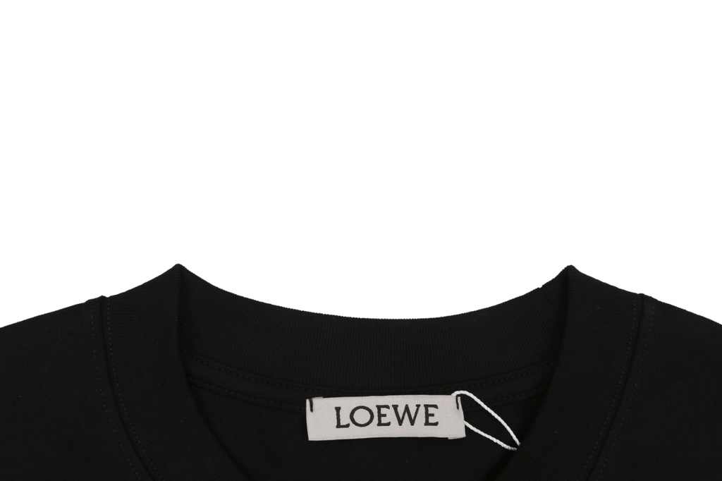Loewe ON Anagram Flower Print Long Sleeve Tee White