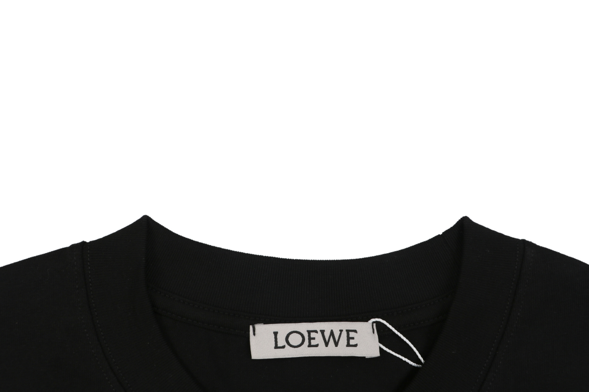 Loewe ON Anagram Flower Print Long Sleeve Tee White