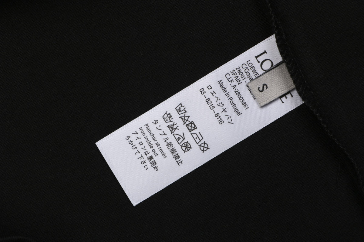 Loewe ON Anagram Flower Print Long Sleeve Tee White