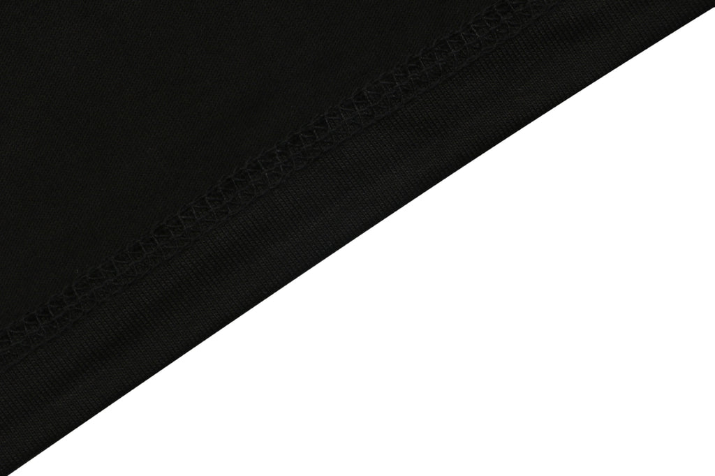 Prada Graffiti Shield Logo Print Long Sleeve Tee Black
