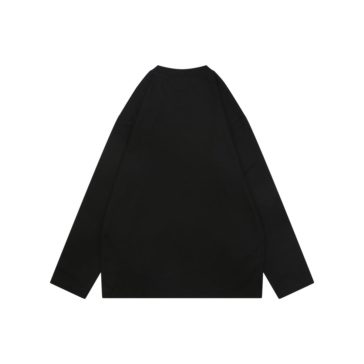 Prada Graffiti Shield Logo Print Long Sleeve Tee Black