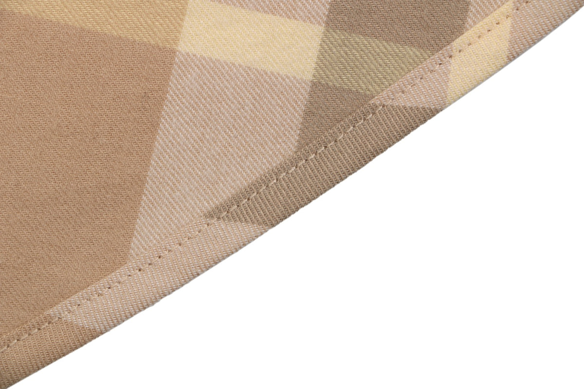 Burberry Diagonal House Check Long Sleeve Shirt Light Camel