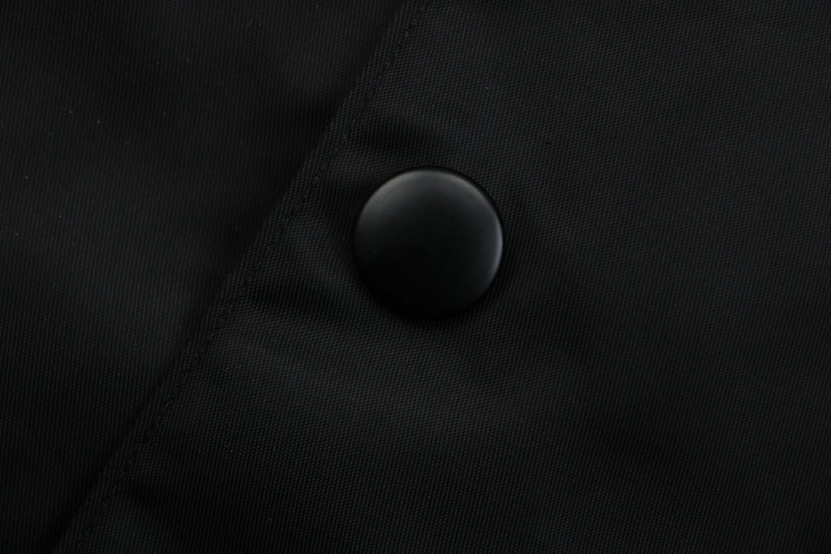 Prada Black Nylon Shirt Jacket with Pocket Triangle Logo and Button Closure