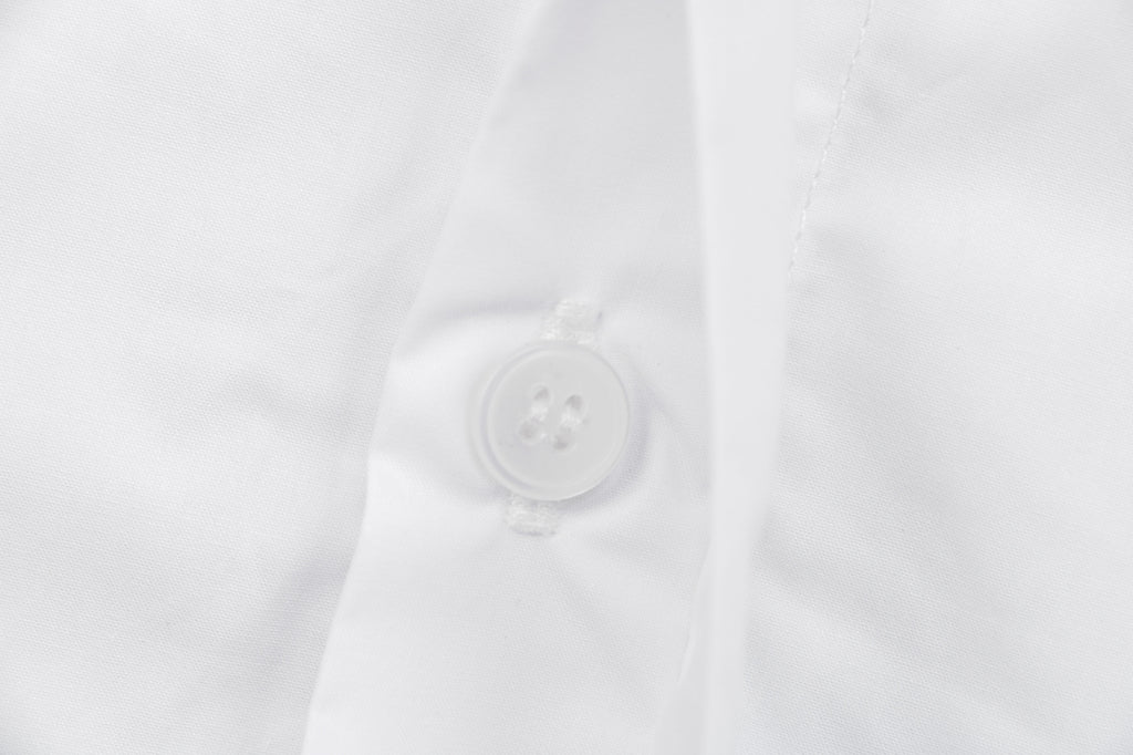 Louis Vuitton White Monogram Signature Lettering Long-Sleeve Shirt
