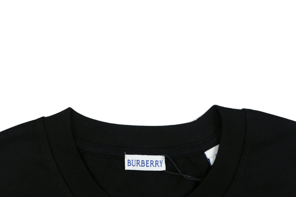 Burberry Black B Signature Rope Embroidered Long-Sleeve Top