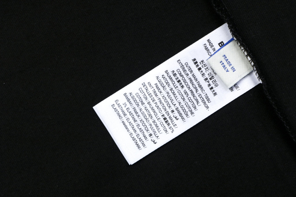Burberry Black B Signature Rope Embroidered Long-Sleeve Top