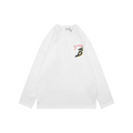 Burberry White B Signature Sailboat Print Long-Sleeve Top