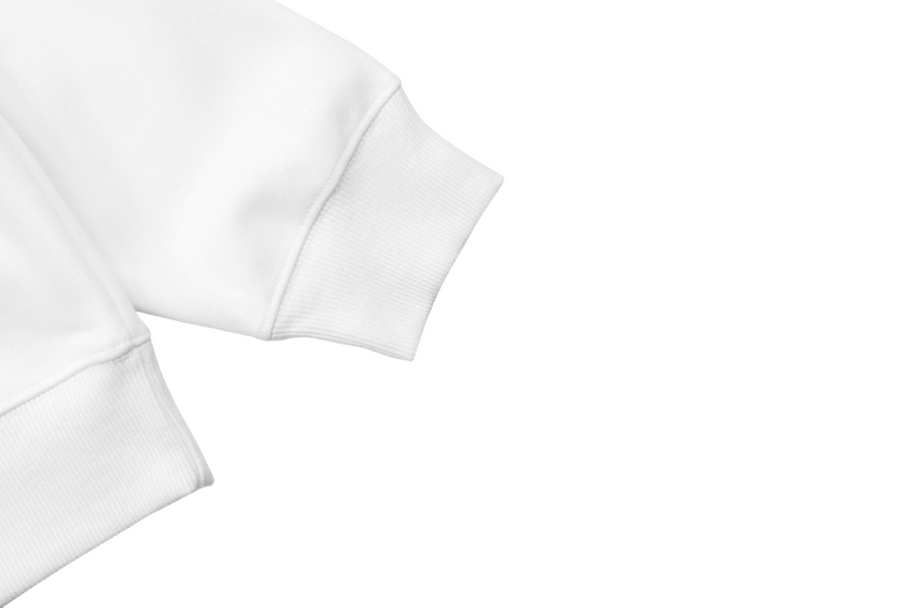 Loewe White Wave Flower Logo Print Crewneck Sweatshirt