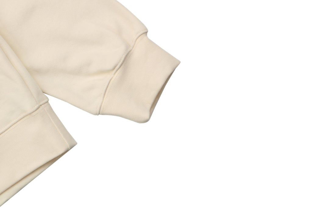Gucci Cream Flame Baseball Girl Print Crewneck Sweatshirt