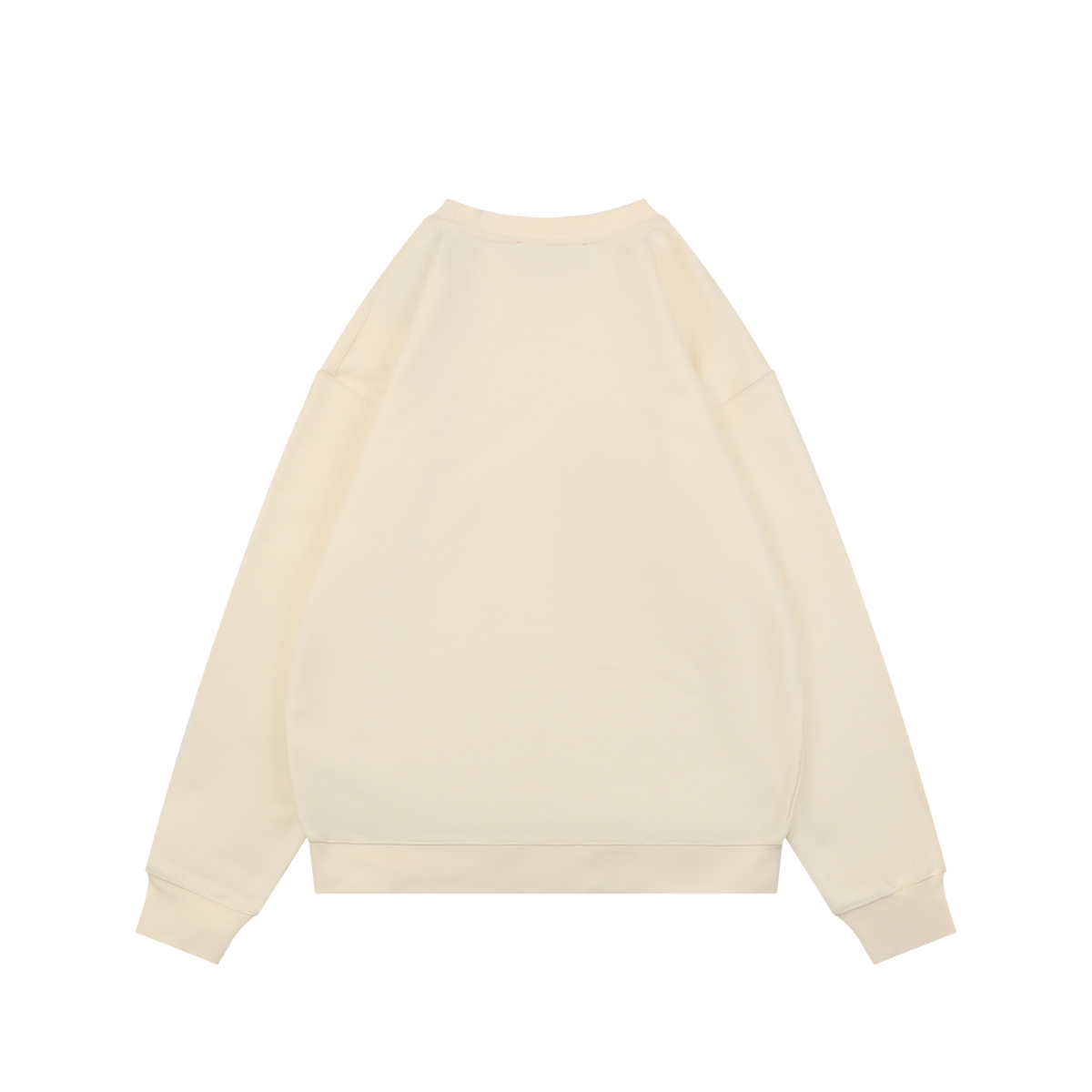 Gucci Cream Flame Baseball Girl Print Crewneck Sweatshirt