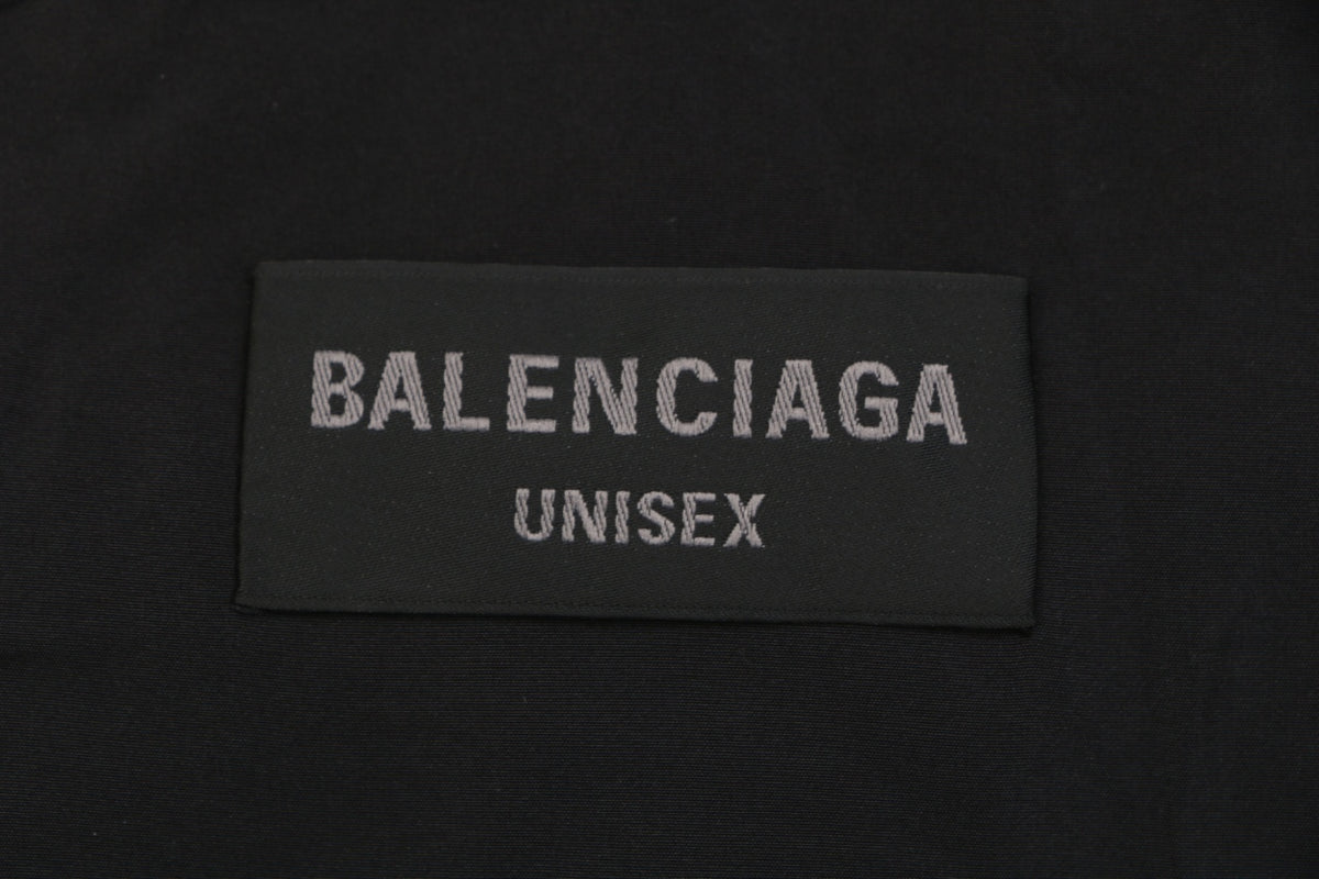 Balenciaga Black Right-Chest 3B Logo Embroidered Hooded Jacket