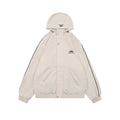 Balenciaga Khaki Right-Chest 3B Logo Embroidered Hooded Jacket