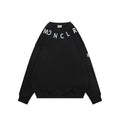 Moncler Black Neckline Lettering Print Crewneck Sweatshirt