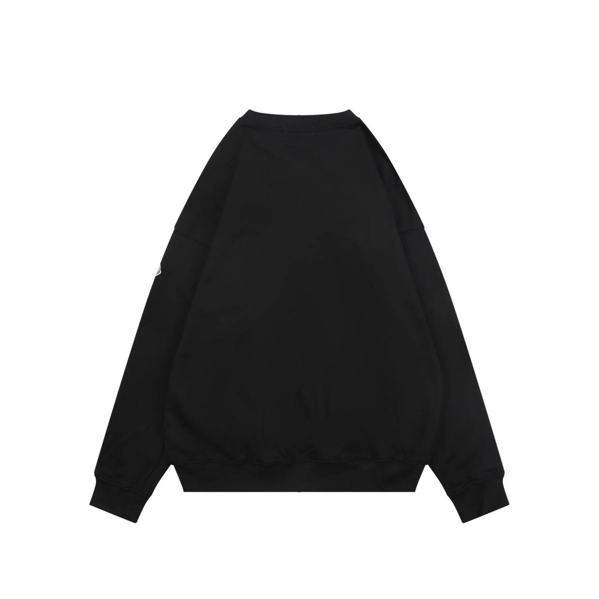 Moncler Black Neckline Lettering Print Crewneck Sweatshirt